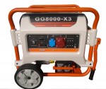 Бензиновый трехфазный генератор резервного электроснабжения с воздушным охлаждением GG8000-Х3