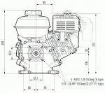 Двигатель бензиновый GX 120 (Q тип)