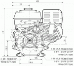 Двигатель бензиновый GX 270 (Q тип)
