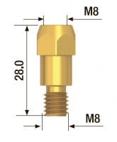 FUBAG Адаптер контактного наконечника M8*28 мм (5 шт.)