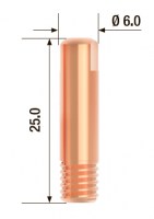 FUBAG Контактный наконечник M6х25 мм ECU D=0.6 мм (25 шт.)