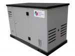 Газовый генератор резервного электроснабжения с воздушным охлаждением в шумозащитном контейнере HG10-230S