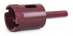 Алмазная коронка MESSER по камню с шестигранным хвостовиком (вакуумное спекание алмазов) 10 мм