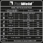 Аппарат аргонодуговой сварки UNO TIG 200 AC/DC PULSE