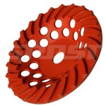 Чашка турбо D180/22,23/24 (30x8x5) GrOST для мозаично-шлифовальной машины