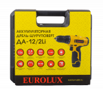 Дрель-шуруповерт аккумуляторная Eurolux ДА-12/2Li