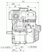 Двигатель бензиновый GX 200 (Q тип)