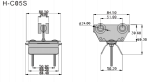 Кабельная тележка МЕТАЛЛИЧЕСКАЯ H-C3005(iron) (H-CO5) для С-рельса