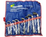 Ключи угловые торцевые 271808C (набор 8шт) NICHER