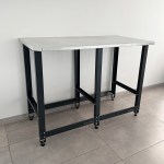 Верстак Standart с оцинкованной столешницей и траверсами для хранения колёс