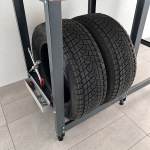 Верстак Standart с оцинкованной столешницей и траверсами для хранения колёс