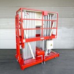 Телескопический Двухмачтовый Подъемник ZX-2-090 OXLIFT 9000 мм 200 кг АС (от сети)