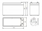 Аккумуляторная батарея POWERMAN CA1270/UPS