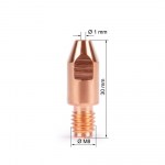 Наконечник FoxWeld M8х30х1.0 (140.0313/MD0005-10, пр-во FoxWeld/КНР)